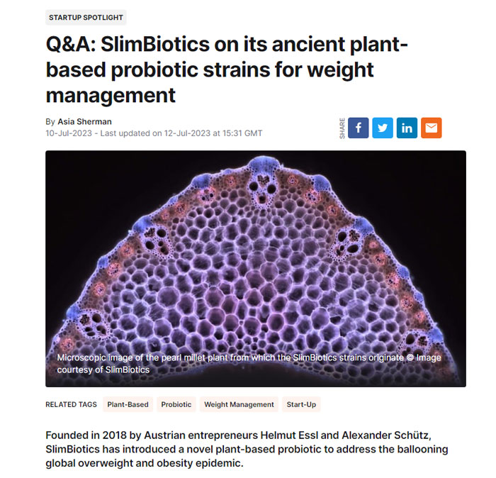 SlimBiotics on its ancient plant-based probiotic strains for weight management
